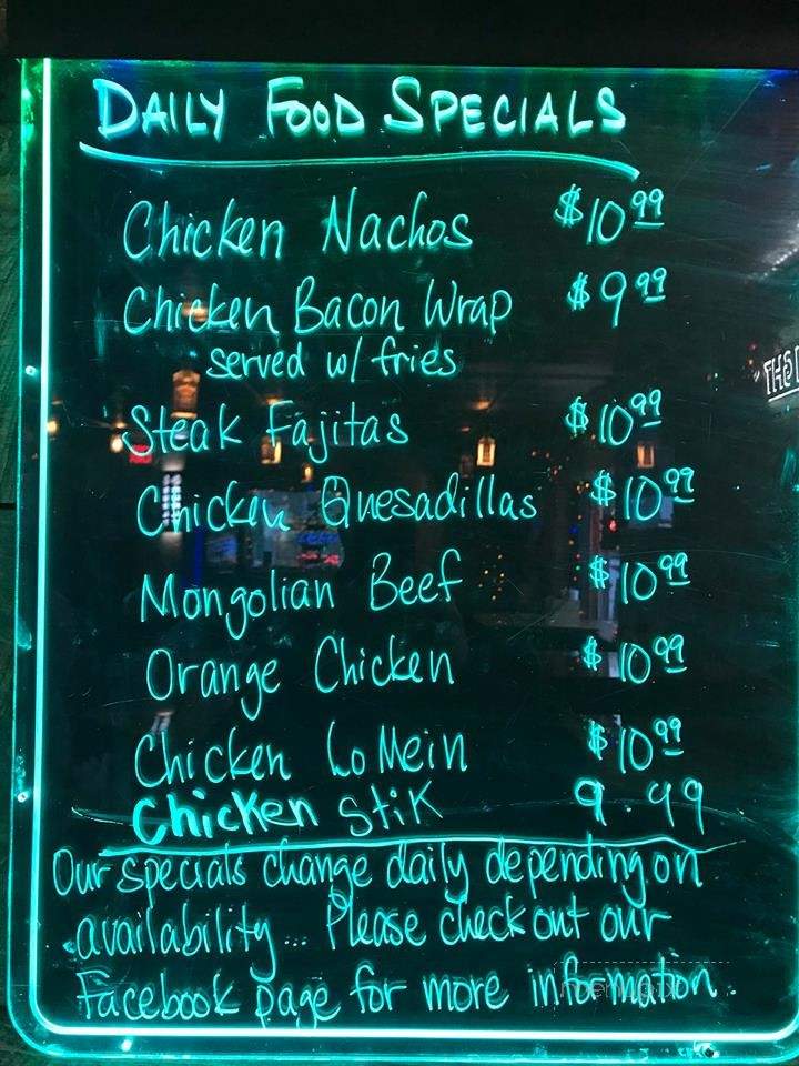 The Goat Saloon - Taylors Falls, MN menu_pic