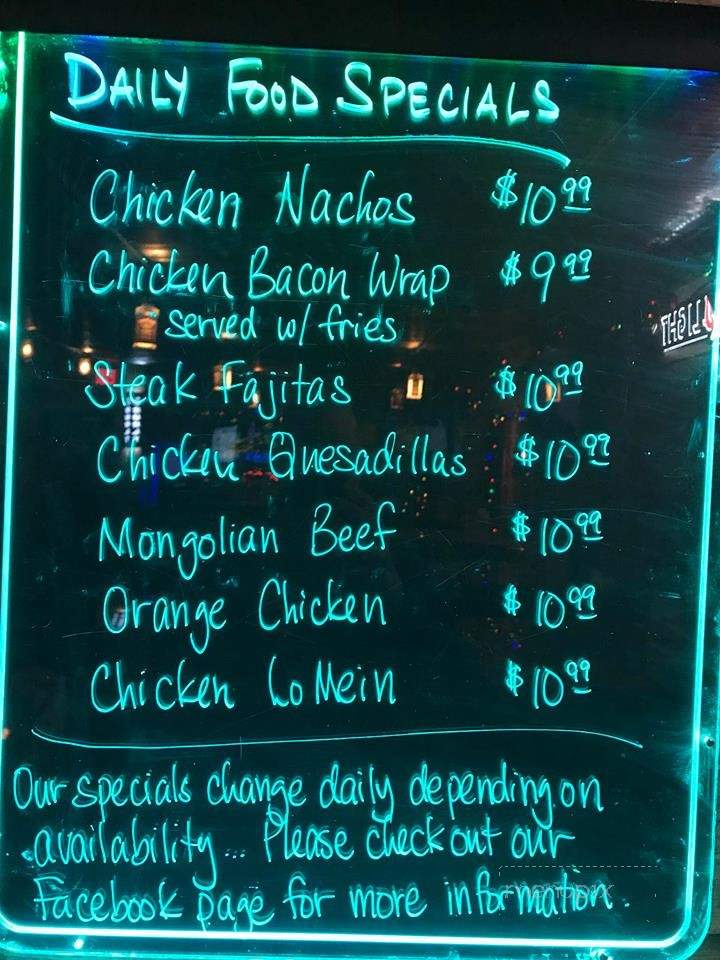 The Goat Saloon - Taylors Falls, MN menu_pic