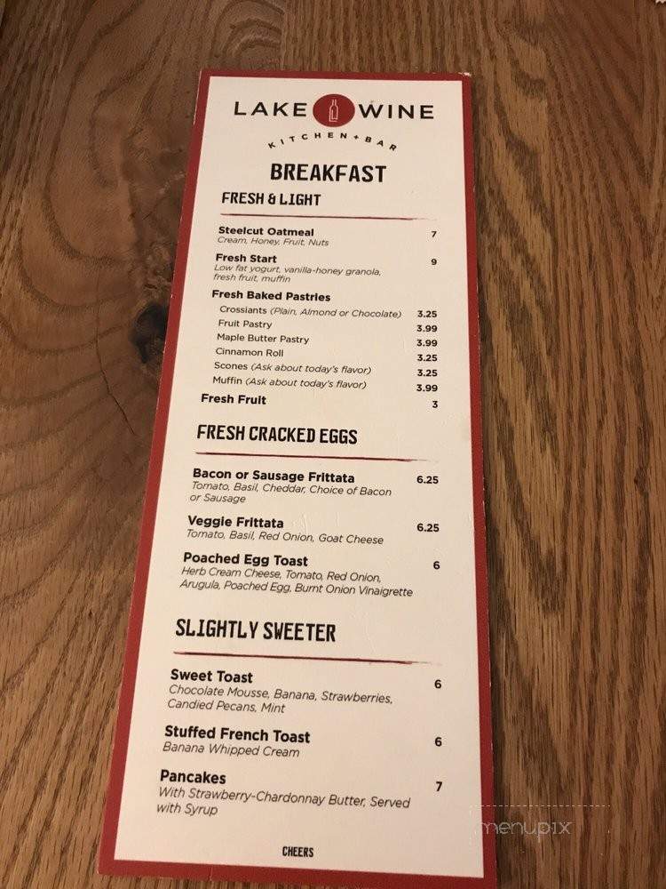 Lake Wine Kitchen plus Bar - Saint Paul, MN menu_pic