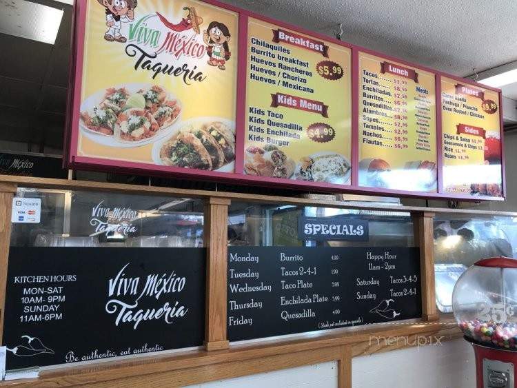 Viva Mexico Taqueria - Minneapolis, MN menu_pic