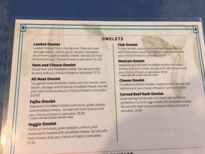 Culbert's Cafe - Cloquet, MN menu_pic