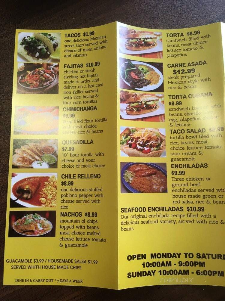 Taqueria La Campechana - Waite Park, MN menu_pic