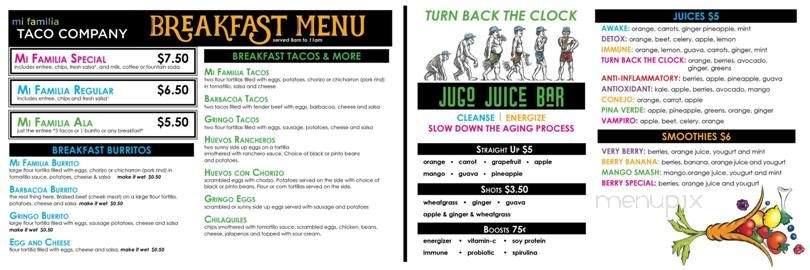 Mi Familia Taco - Fargo, ND menu_pic