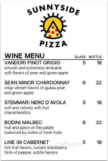Sunnyside Pizza - Clyde Park, MT menu_pic
