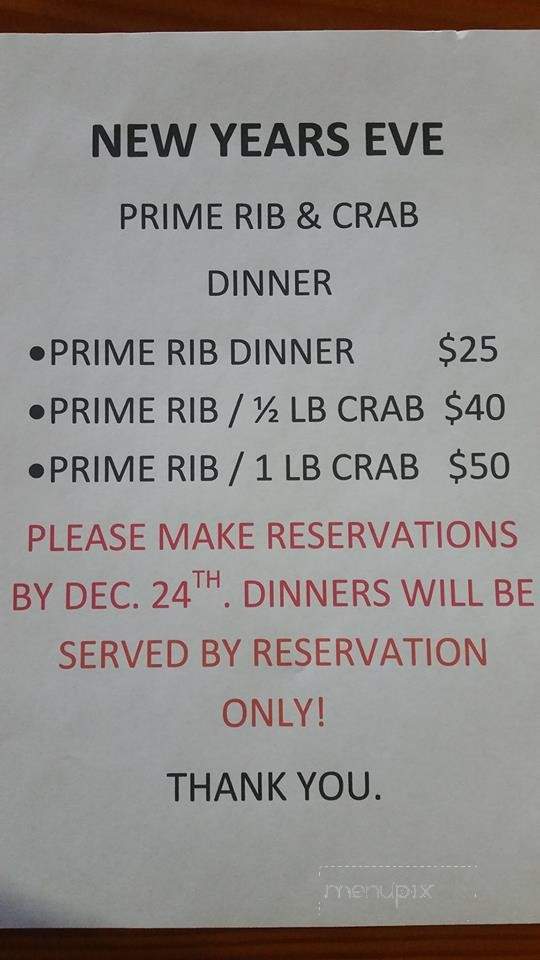 Bunkhouse Bar and Grill - Toston, MT menu_pic