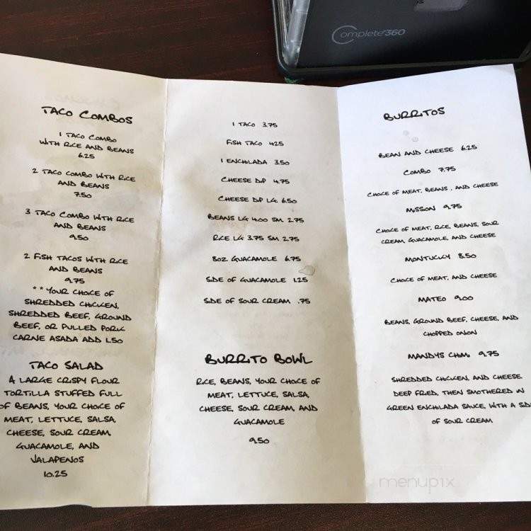 Chuchos Tacos - Whitehall, MT menu_pic
