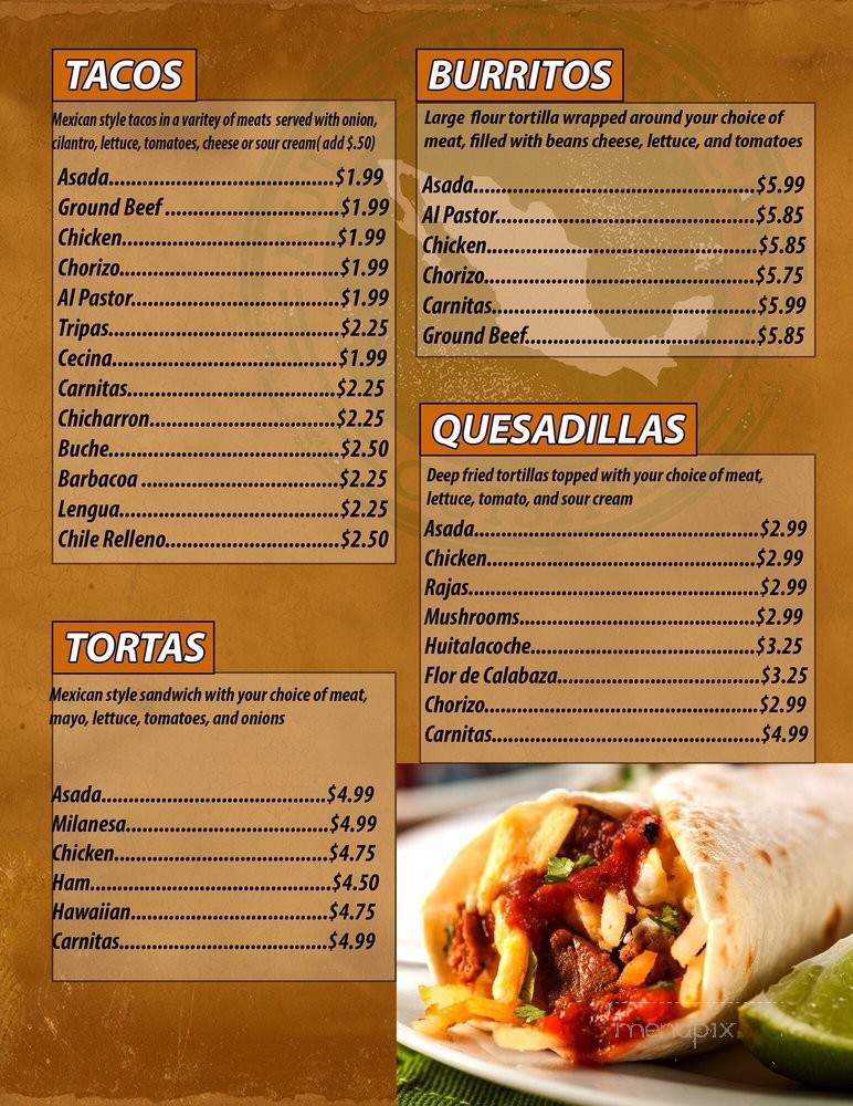 El Dorado Mexican Grill - Des Plaines, IL menu_pic