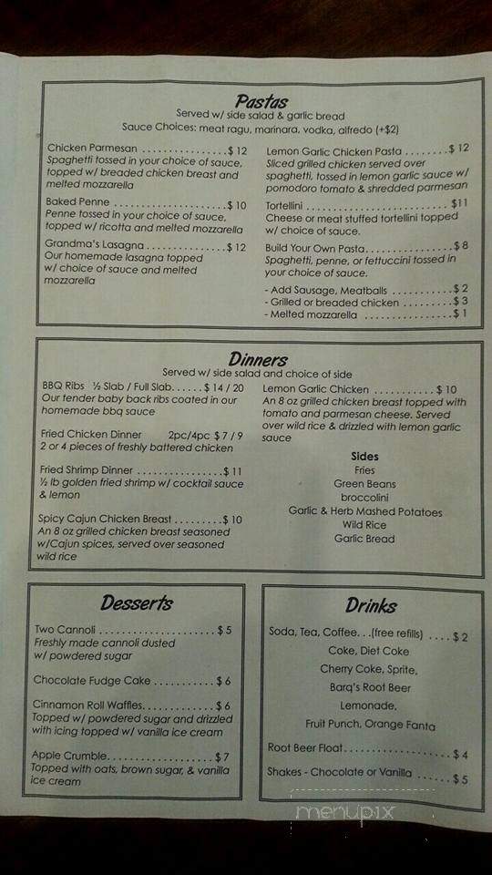 Bunk's Place - Harvard, IL menu_pic