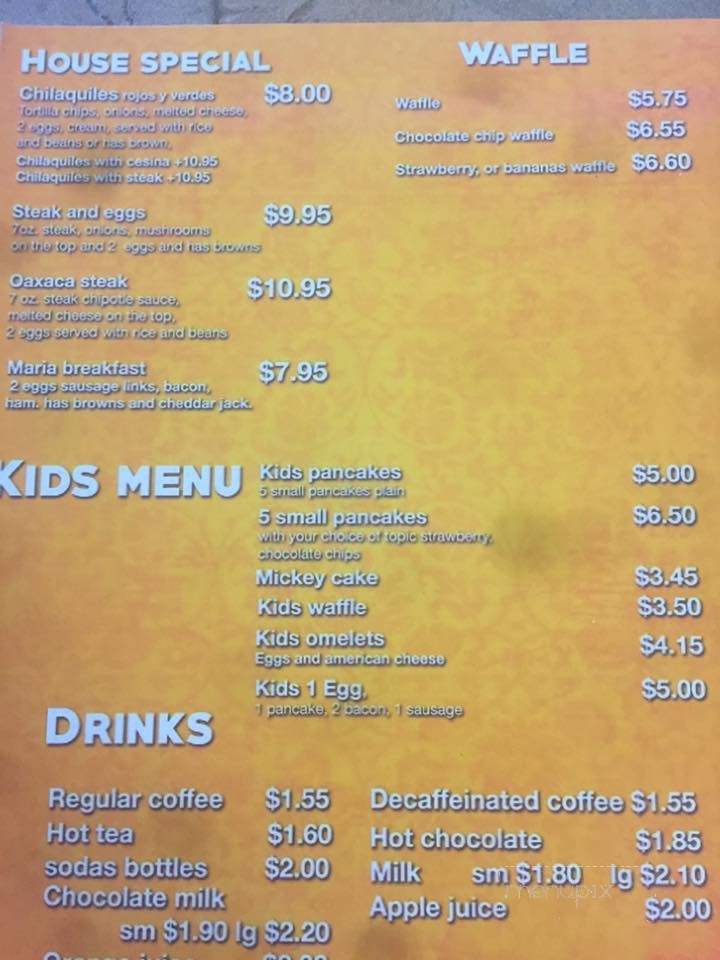 La Casa De Maria - Round Lake Beach, IL menu_pic