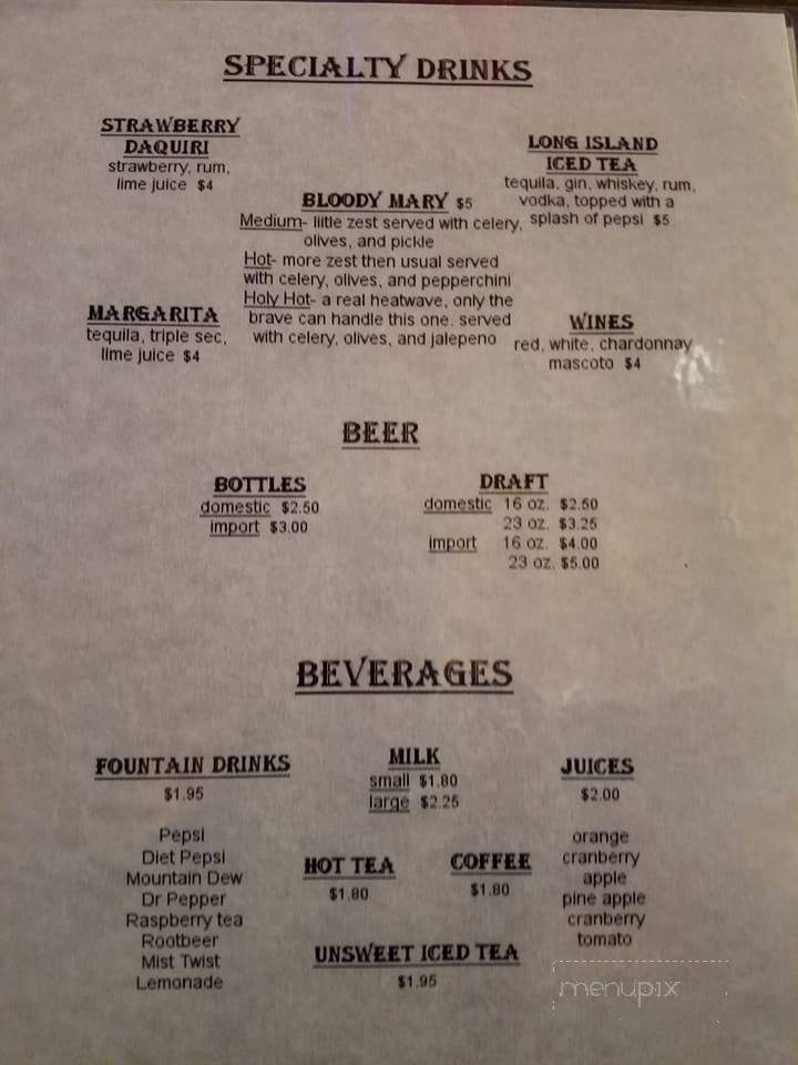 Zogo's - Zion, IL menu_pic