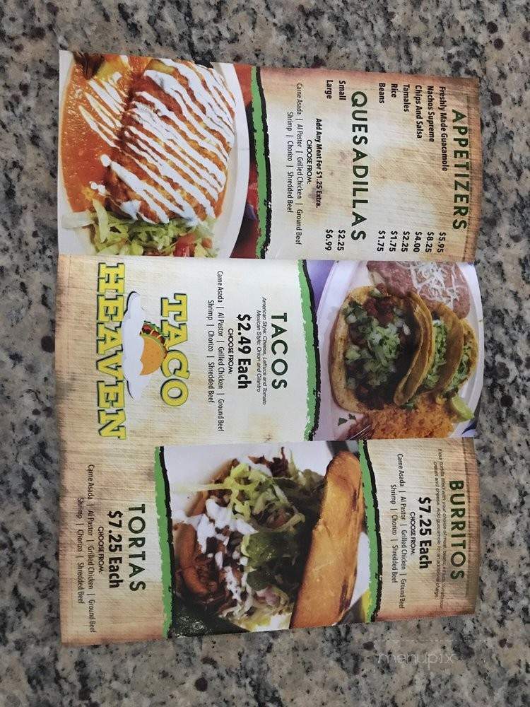 Mi Pueblito - Elburn, IL menu_pic