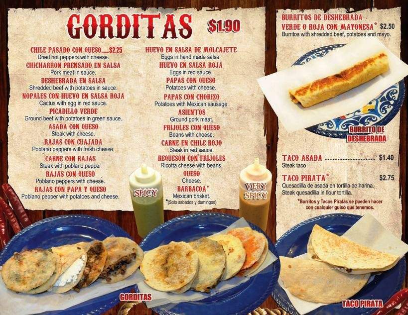 Las Gorditas De Don Angel #4 - Elgin, IL menu_pic