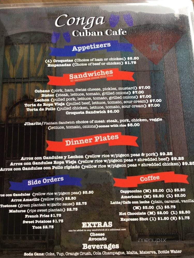 Conga Cuban Cafe - Berwyn, IL menu_pic