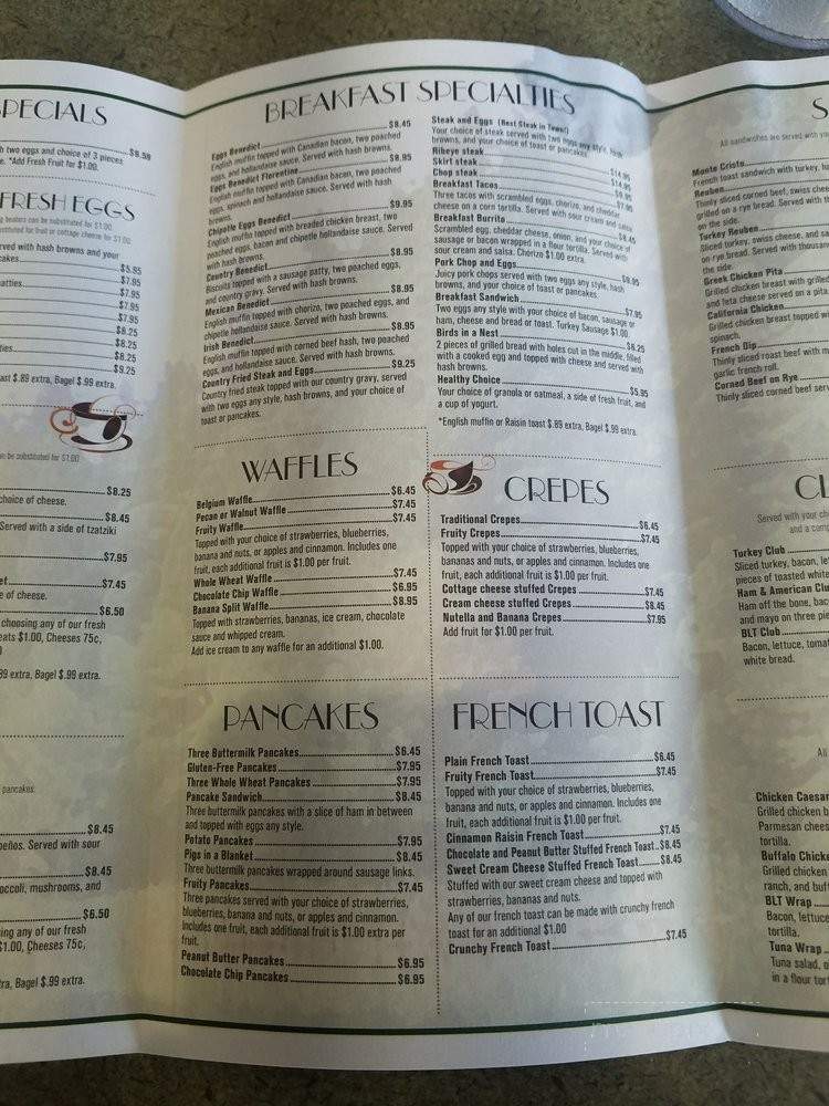 Teardrop Pancake House - Minooka, IL menu_pic