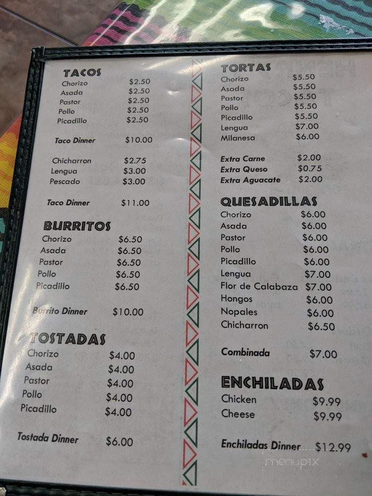 Henry's Tacos - Justice, IL menu_pic