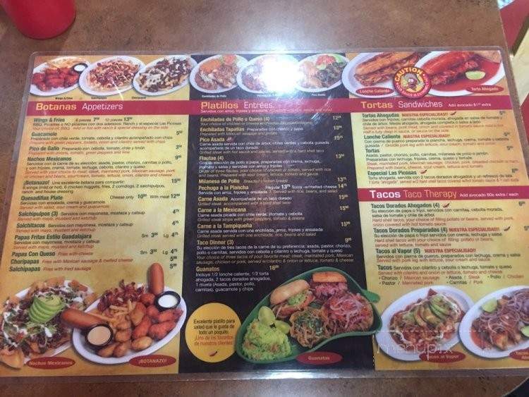 Las Picosas Mexican Grill - Burbank, IL menu_pic