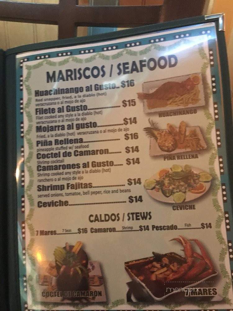 Mely's Mexican Cuisine - Tinley Park, IL menu_pic