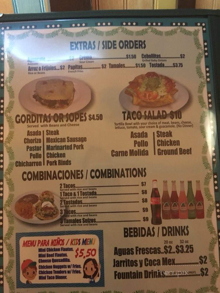 Mely's Mexican Cuisine - Tinley Park, IL menu_pic