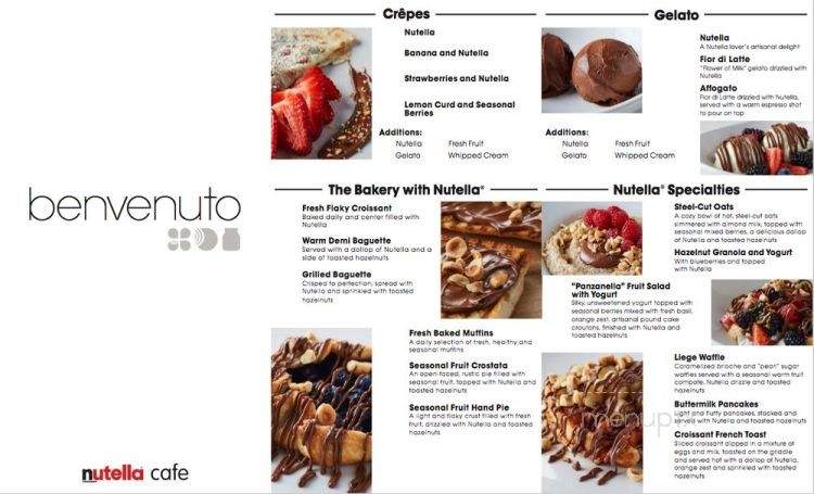 Nutella Cafe - Chicago, IL menu_pic