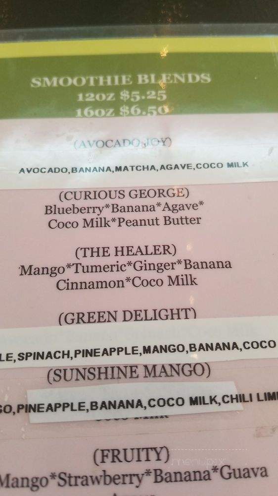 The Juice House - Chicago, IL menu_pic