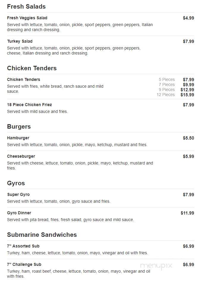 Maggie Gyros and Philly - Chicago, IL menu_pic