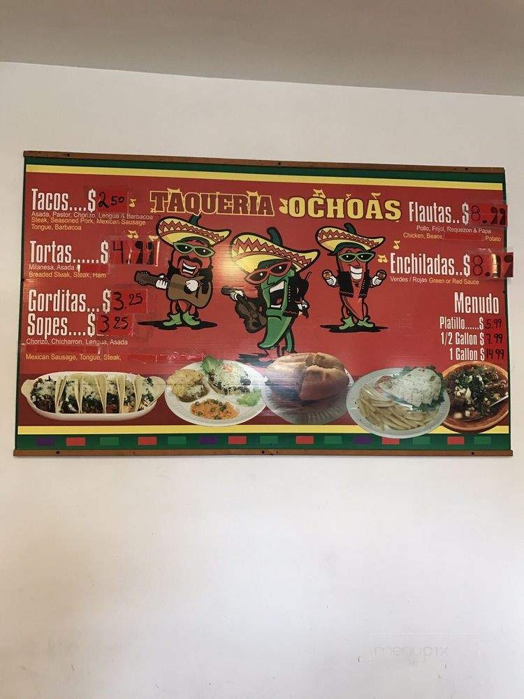 Taqueria Ochoas - Chicago, IL menu_pic