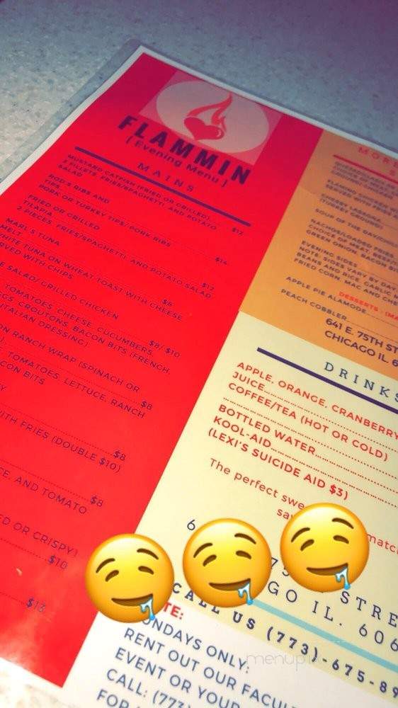 Flammin Restaurant & Co - Chicago, IL menu_pic