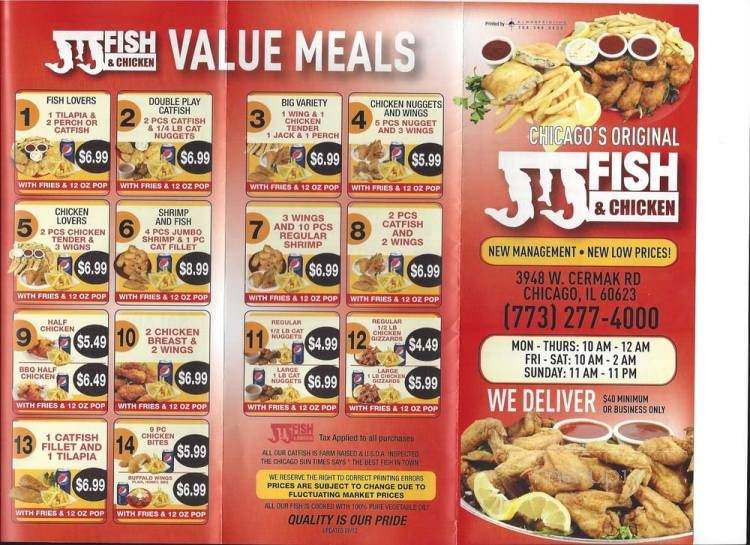 J&J fish & chicken - Chicago, IL menu_pic