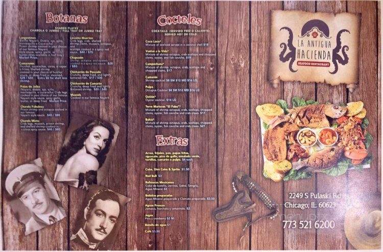 La Antigua Hacienda - Chicago, IL menu_pic