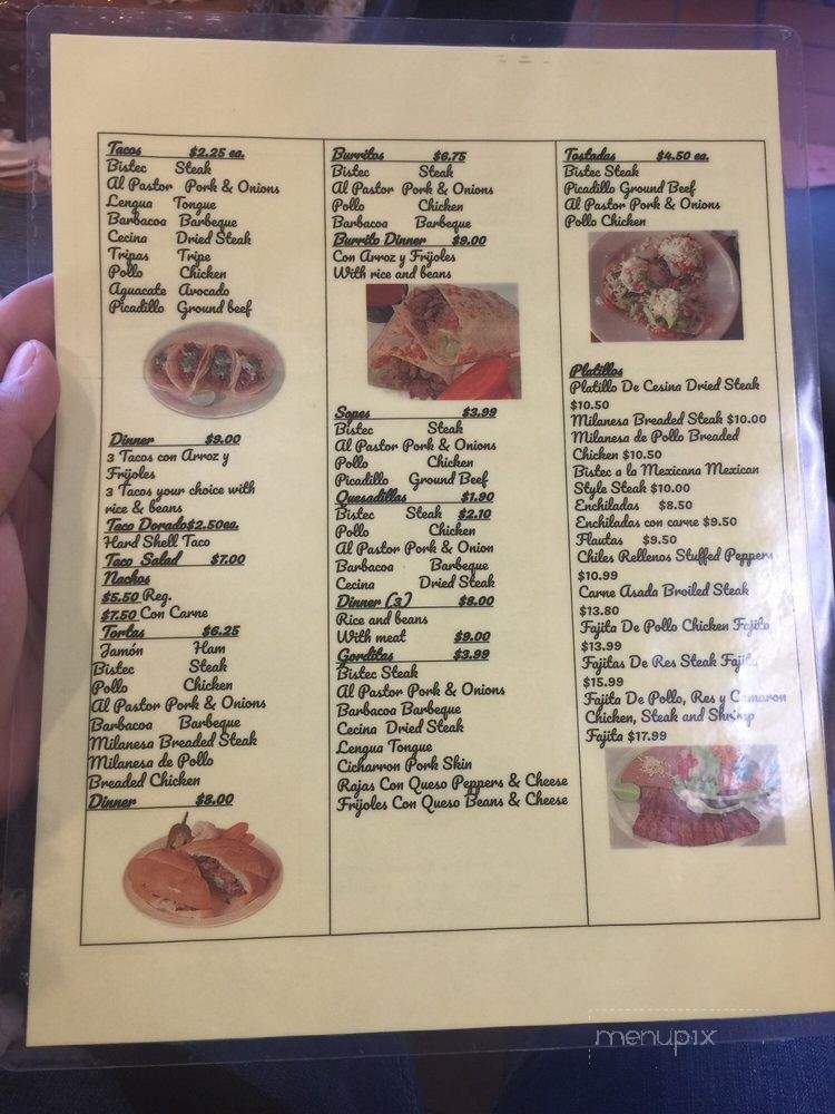 Burritos Aida - Chicago, IL menu_pic