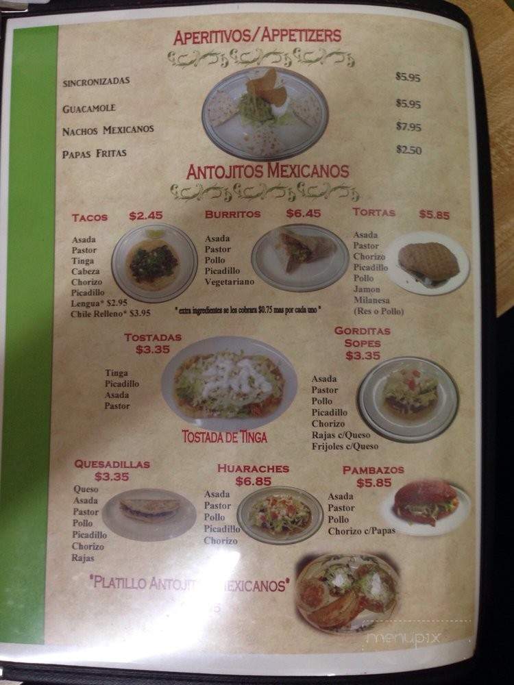 Enchiladas Lupita Restaurant - Chicago, IL menu_pic