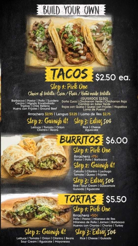 Gorditas Aguascalientes - Chicago, IL menu_pic