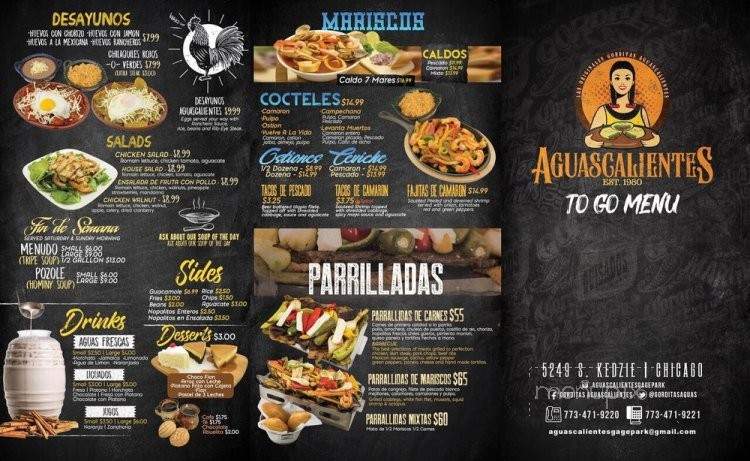 Gorditas Aguascalientes - Chicago, IL menu_pic