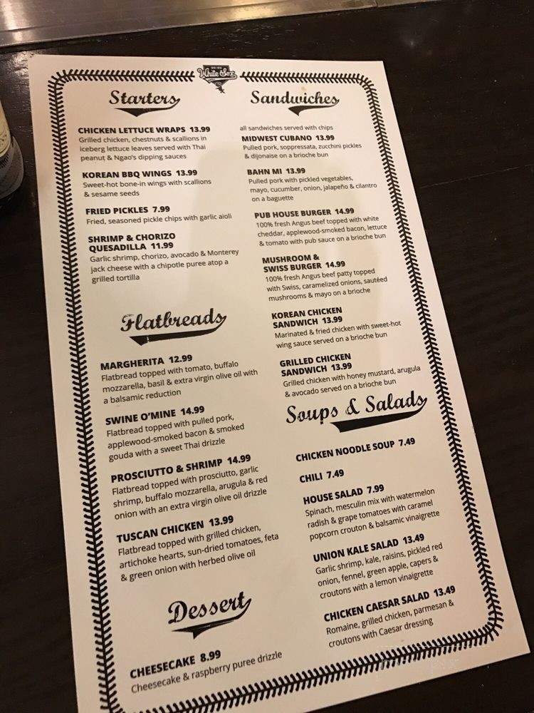 White Sox Grill - Chicago, IL menu_pic