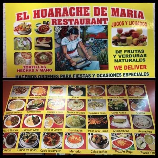 El Huarache de Maria - Chicago, IL menu_pic