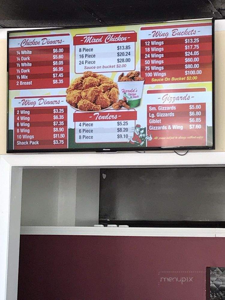 Harolds Chicken Shack - Chicago, IL menu_pic