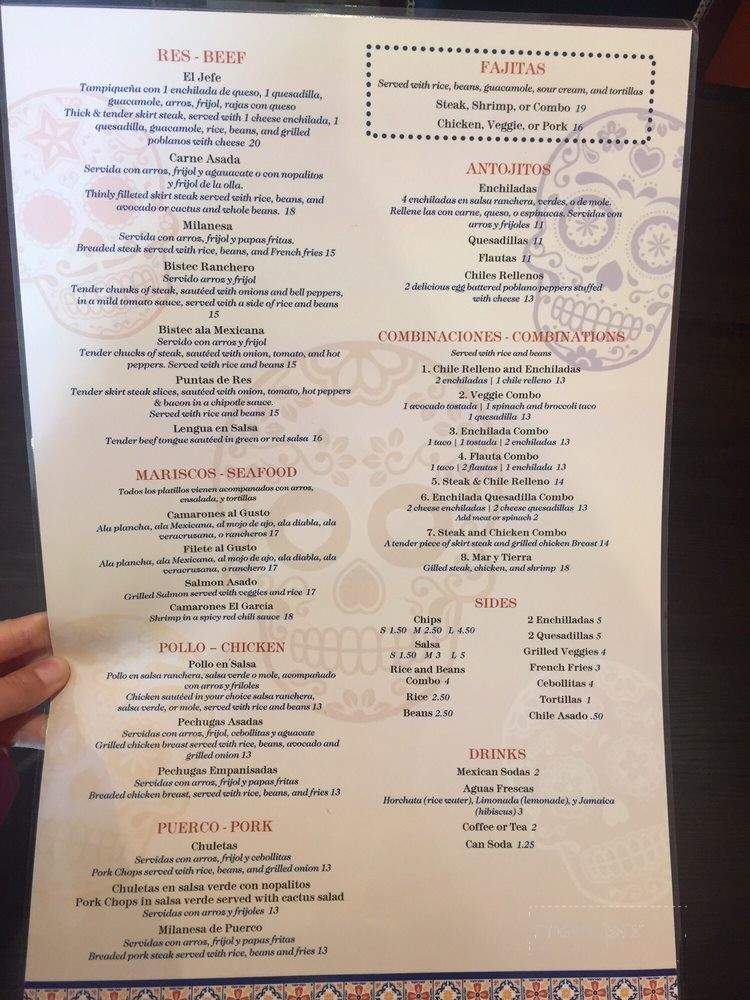 El Garcia - Chicago, IL menu_pic