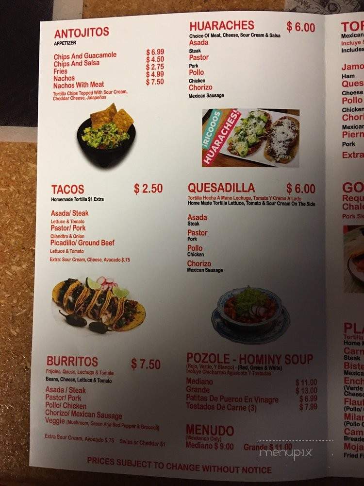 Pozoleria Iguala - Chicago, IL menu_pic
