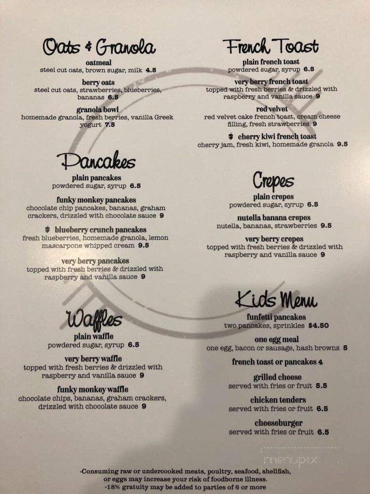 Bacon and Jam - Chicago, IL menu_pic