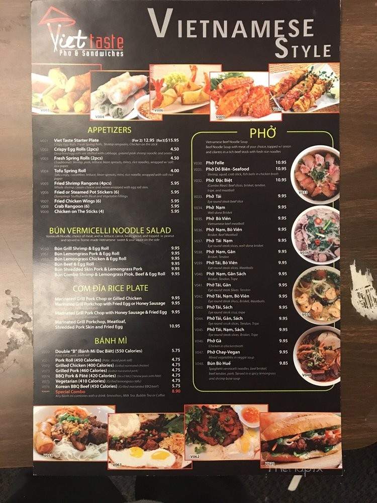 Viet Taste - Norridge, IL menu_pic