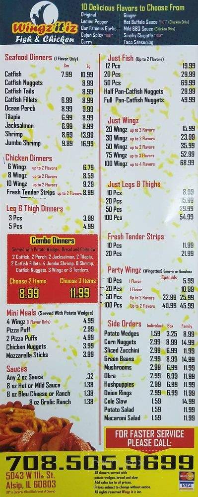 Wingz it iz - Alsip, IL menu_pic