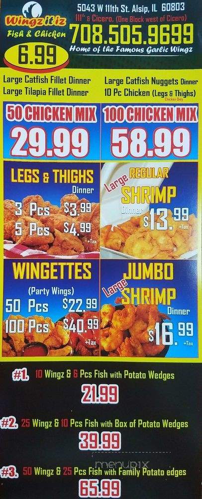 Wingz it iz - Alsip, IL menu_pic