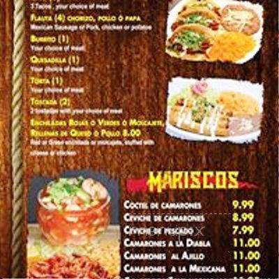 El Calentano - Cicero, IL menu_pic