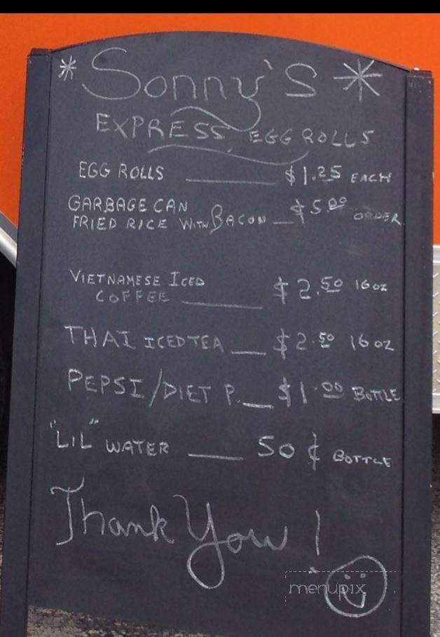 Sonny's Express - Garden Prairie, IL menu_pic