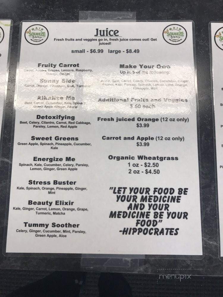 Main Squeeze - Sterling, IL menu_pic