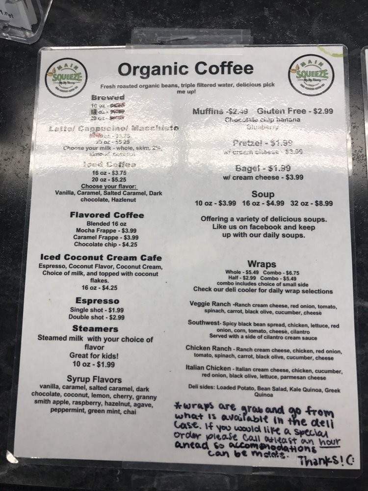 Main Squeeze - Sterling, IL menu_pic