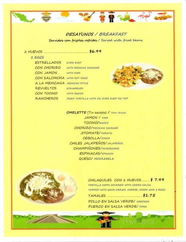Del Rio - Rockford, IL menu_pic