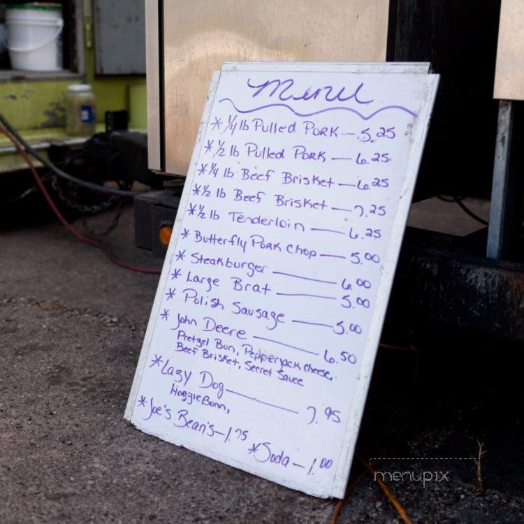Lazy Dog Bar-B-Q - Colona, IL menu_pic