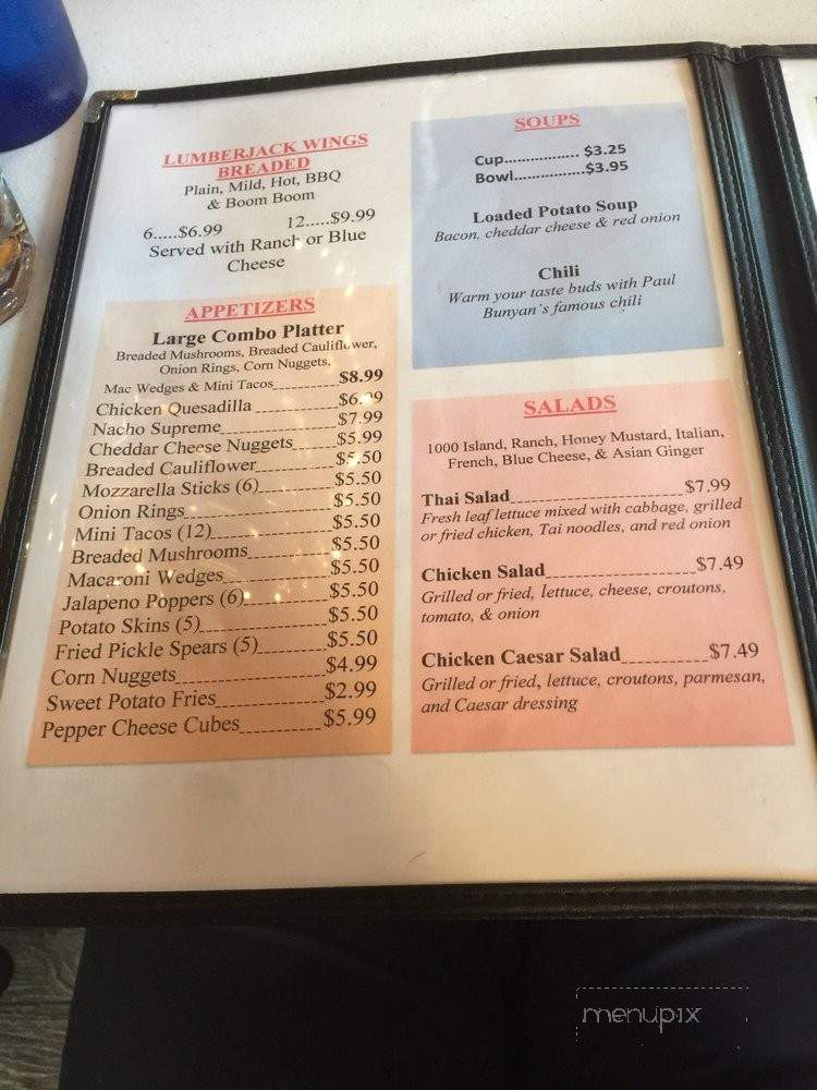 The Logger House Bar And Grill - Hampton, IL menu_pic