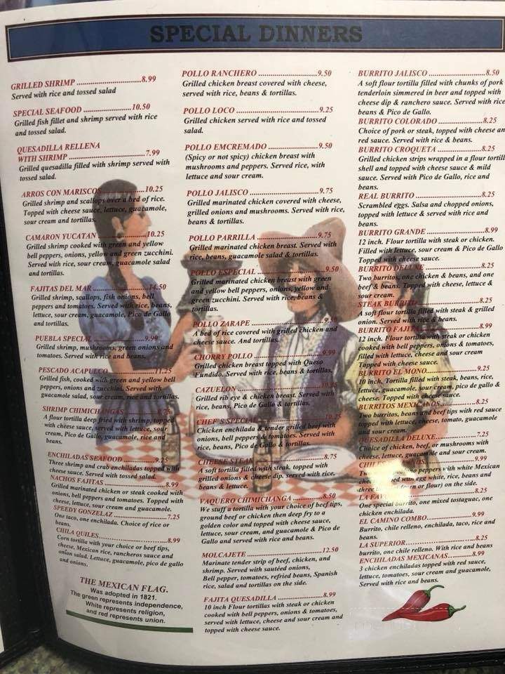Rancho Nuevo - Canton, IL menu_pic